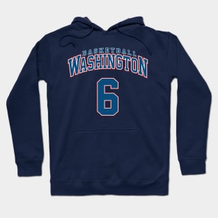 Washington Basketball - Player Number 6 Hoodie